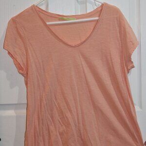 Women's Ann Taylor Loft Sunwashed (heathered) T. shortsleeve Large. New.